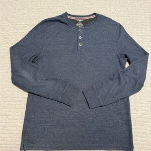 Classic Navy Long Sleeve Henley by American Eagle